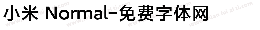 小米 Normal字体转换